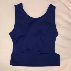 Open back crop top